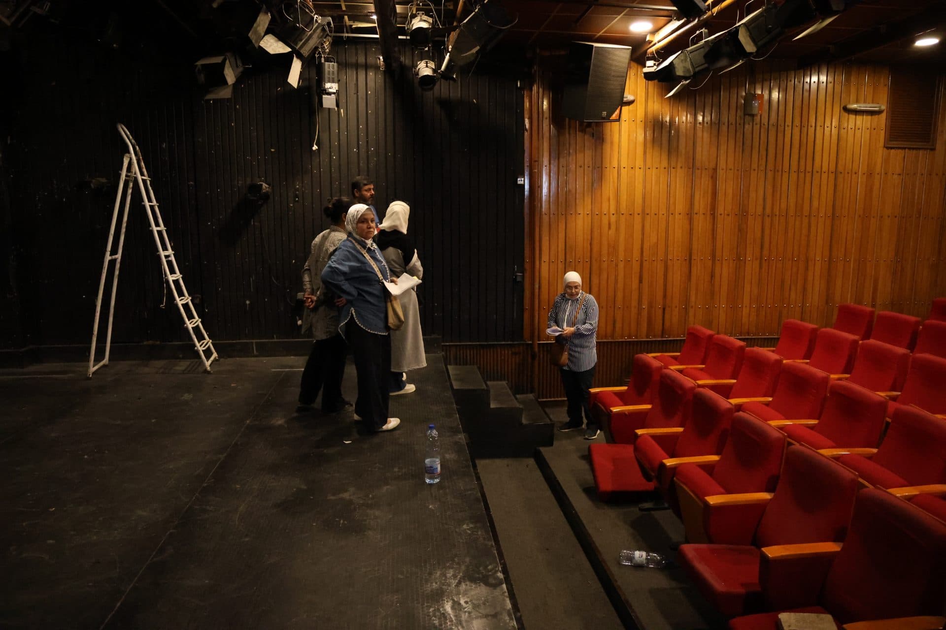 The preparation of engineering studies for the rehabilitation of the Al-Qabbani and Al-Hamra theaters in Damascus has begun. The Directorate of Supply and Support in the Ministry of Culture has begun implementing engineering studies for the rehabilitation of the Al-Qabbani and Al-Hamra theaters in Damascus. - 1