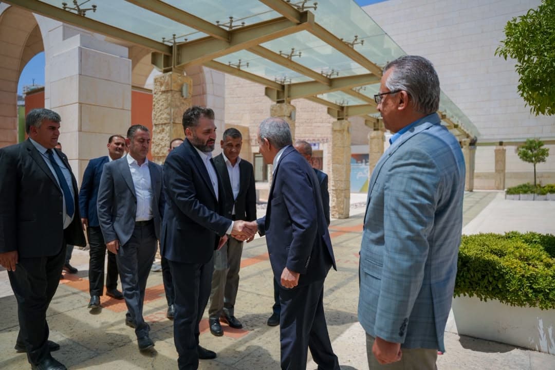 Minister of Culture Muhammad Yassin Al-Saleh visits the Umayyad Palace in Jabal Al-Qalaa in the capital, Amman - 1