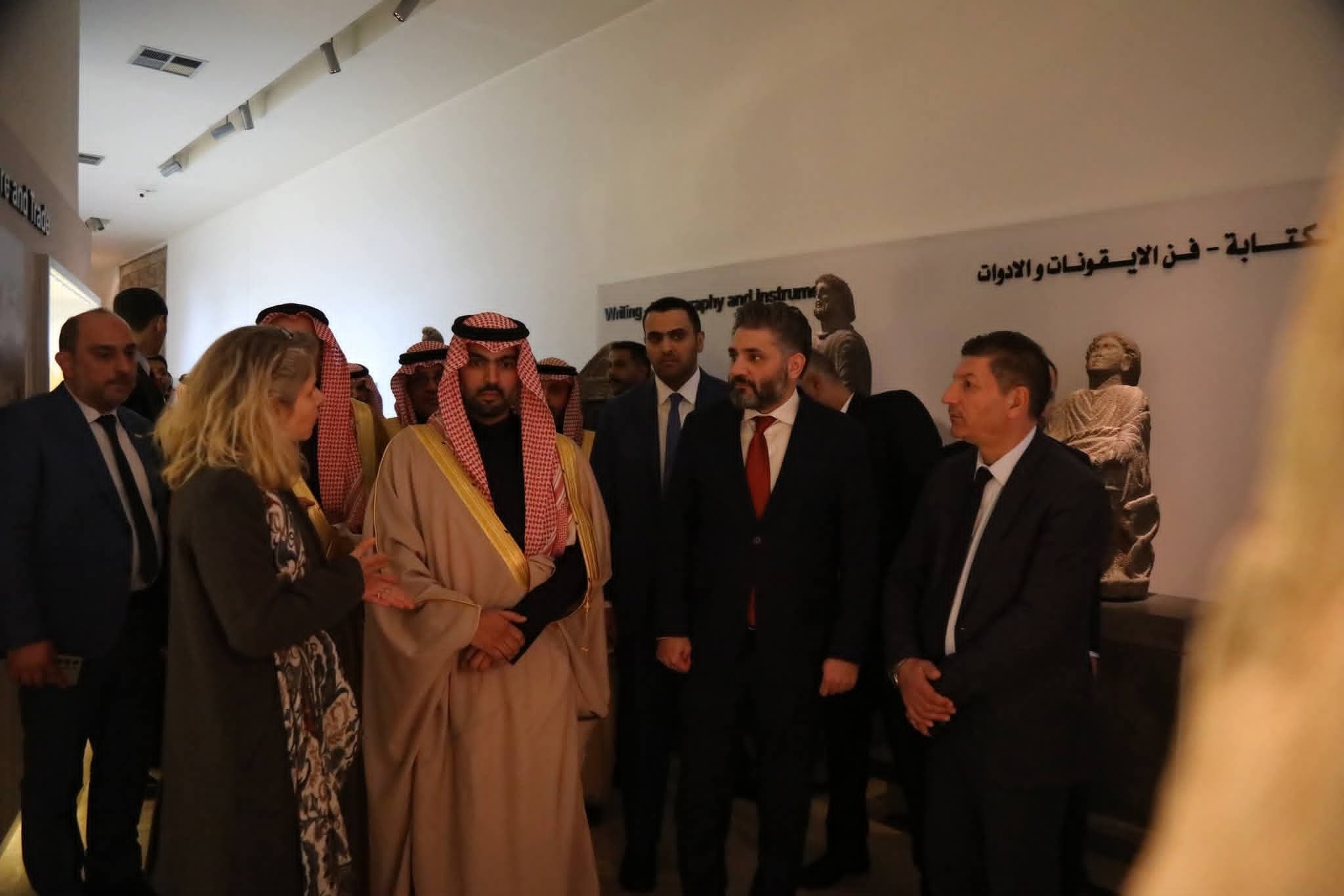 وزيرا الثقافة في سورية والمملكة العربية السعودية يزوران المتحف الوطني بدمشق
