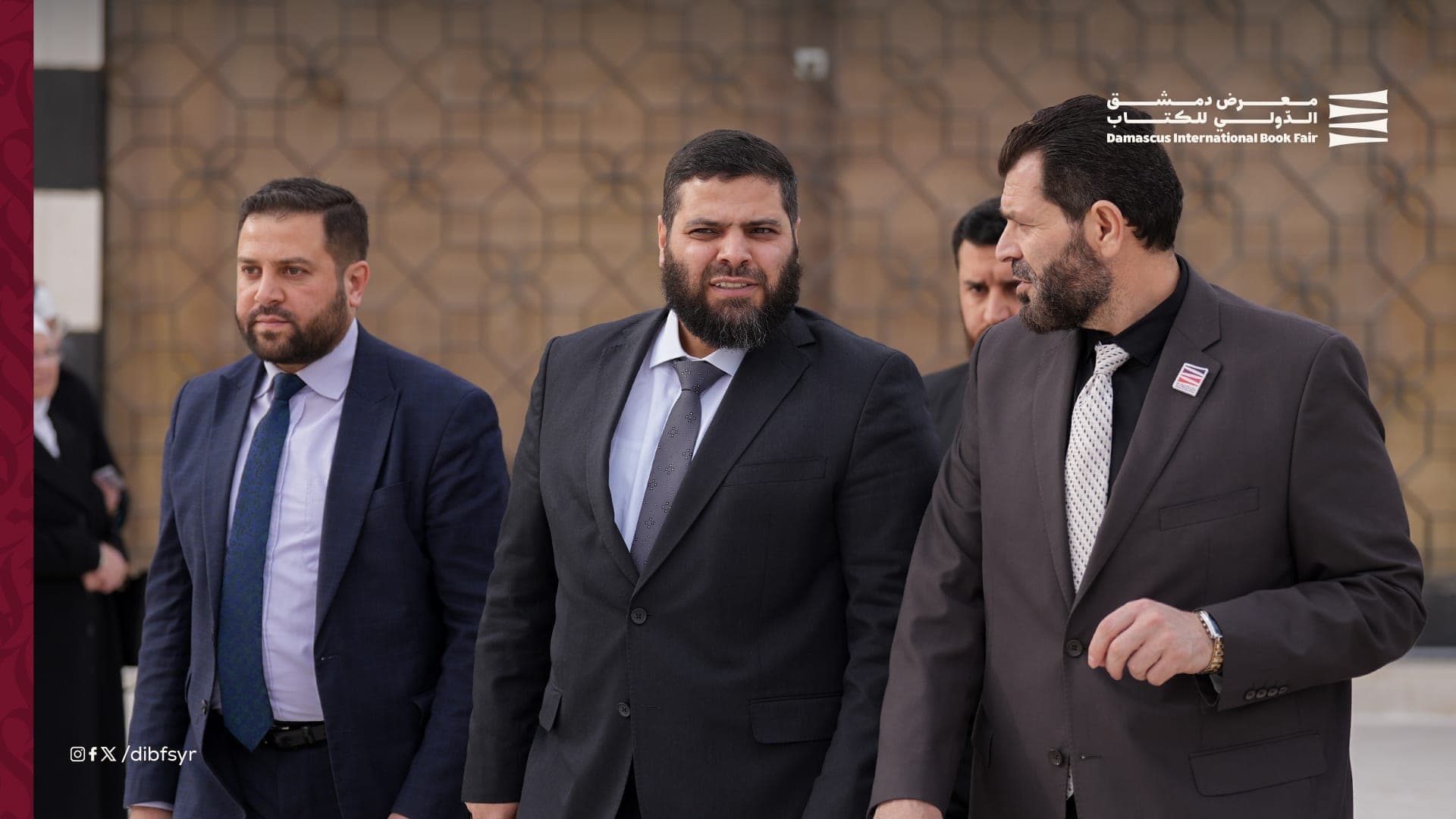 A tour by the Governor of Rural Damascus, Mr. Amer Al-Sheikh, of the exhibition pavilions