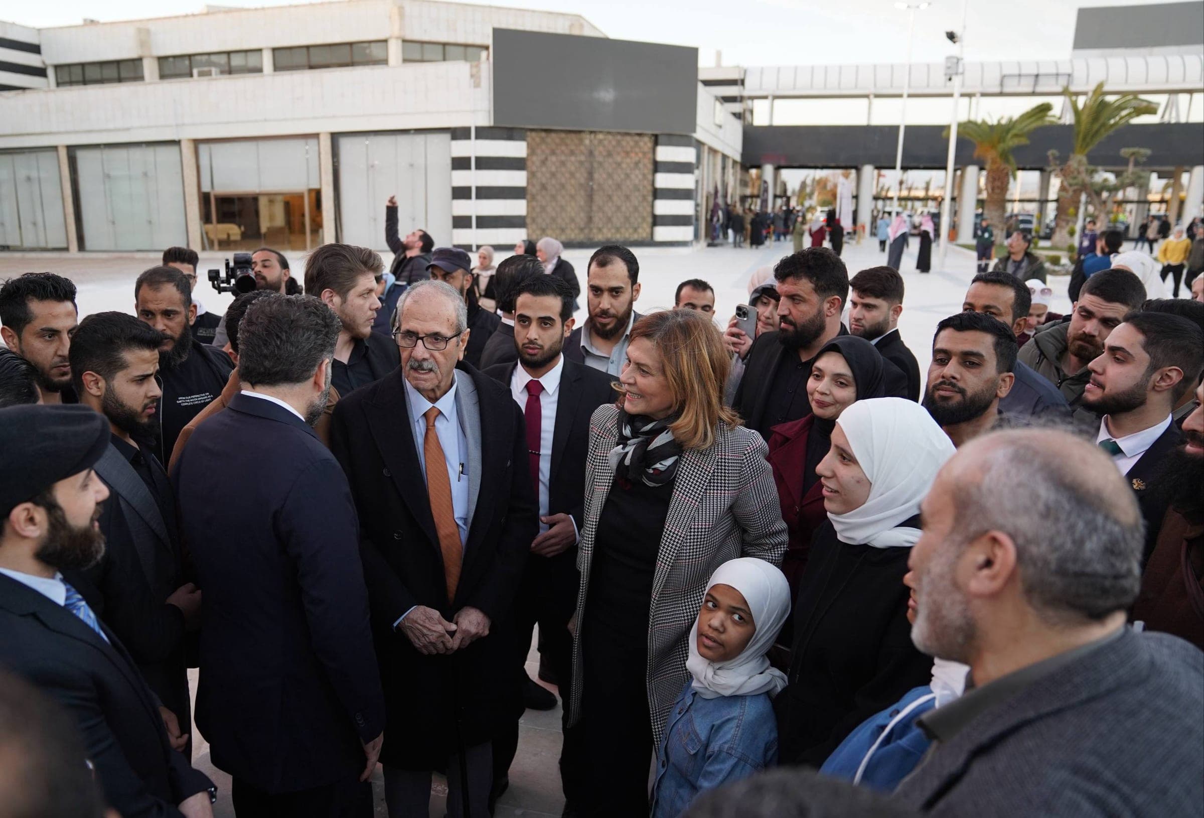 Tour by the Minister of Culture, the Minister of Social Affairs and Labor, and Dr. Hussein Al-Sharaa