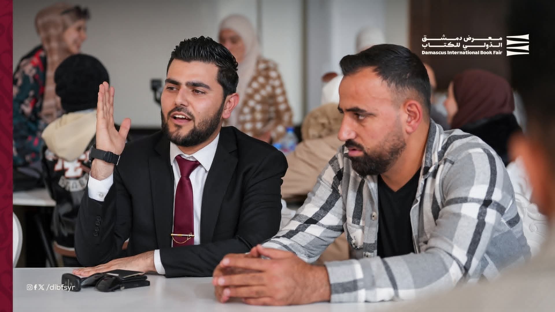 From the Syrian stronghold of Daraa... Journalists, activists, and content creators at the book fair