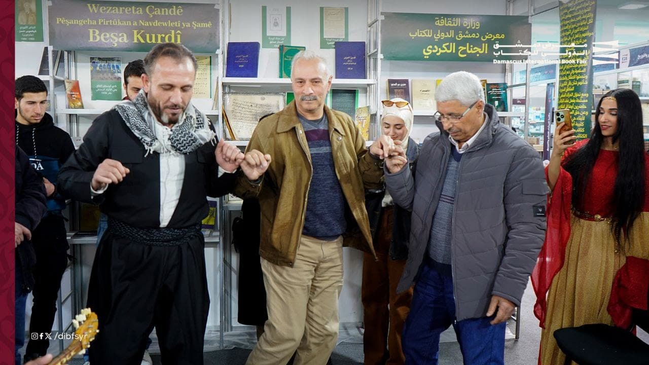 In the Kurdish pavilion