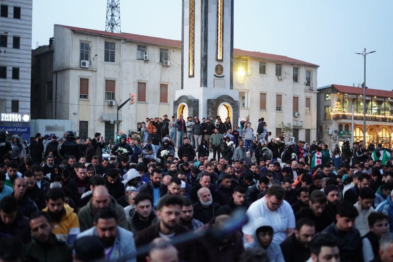 "The first sit-in of the Syrian revolution"