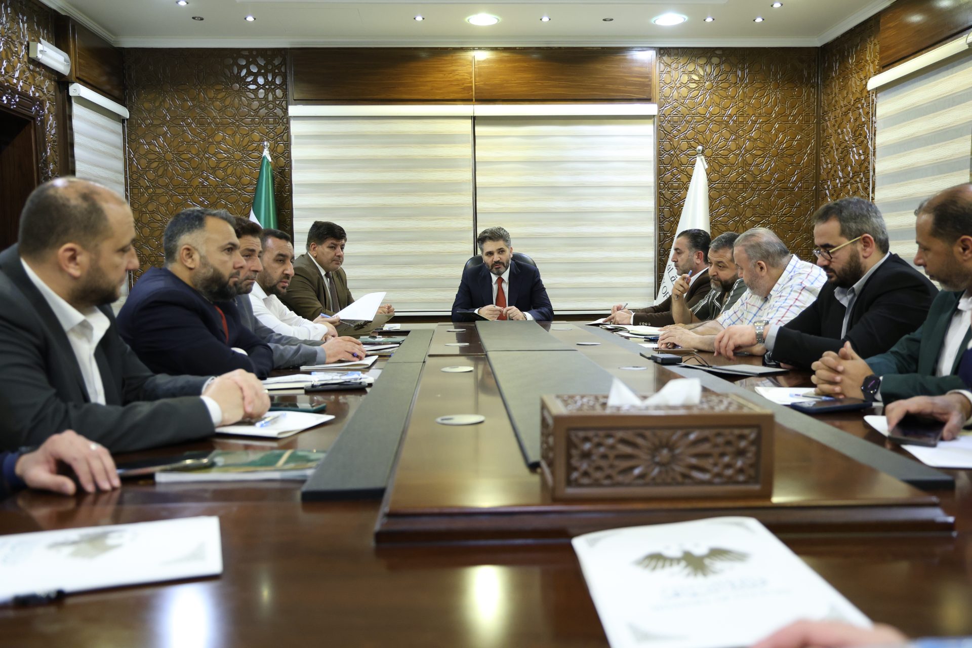 The Minister of Culture, Muhammad Yassin Al-Saleh, held a meeting with the directors of culture in all Syrian governorates, during which he discussed the priorities of cultural work for the next stage, and mechanisms for developing performance, in a way that enhances the role of cultural institutions and their impact on society.