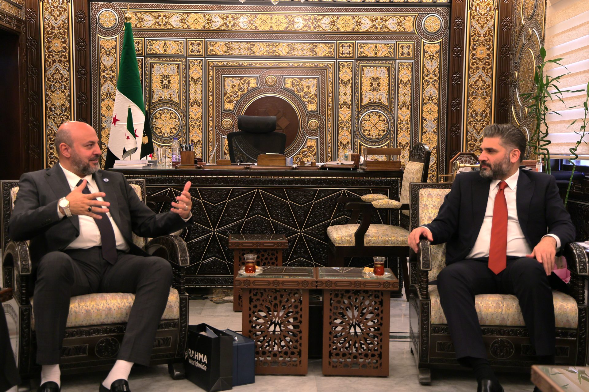 The Minister of Culture receives the director of the film "Little Gandhi" and the family of the martyr Ghiyath Matar - 1
