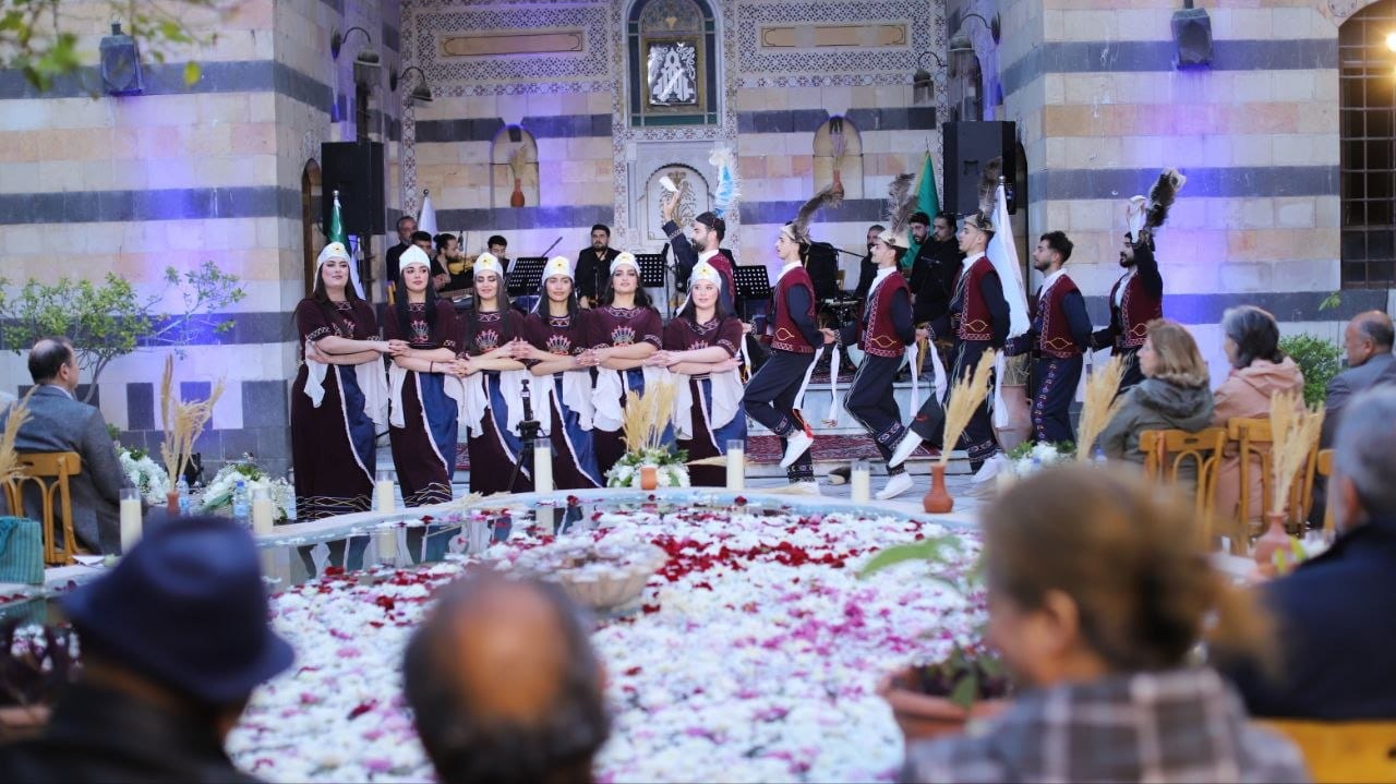 The “Parmaya” Syriac Assyrian Heritage Ensemble performed a concert at the Damascus Heritage House.